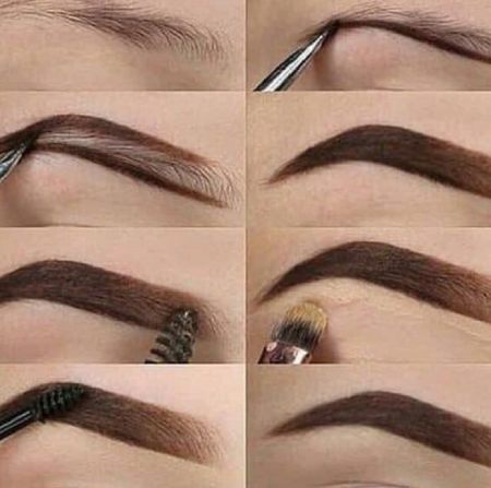 پر کردن ابرو با پودر