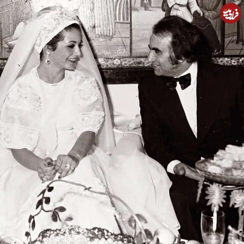 عکس/ بیتا فرهی در روز عروسی‌اش با حسن قریشی؛ سال ۱۳۵۲