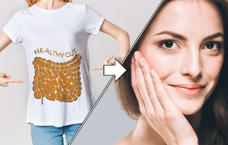 ارتباط بین سلامت روده و پوست شفاف
