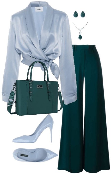 ایده های استایل با شلوار سبز