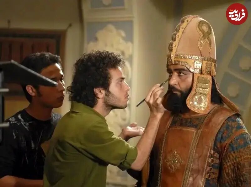 عکسی از رضا رویگری پشت صحنه مختارنامه