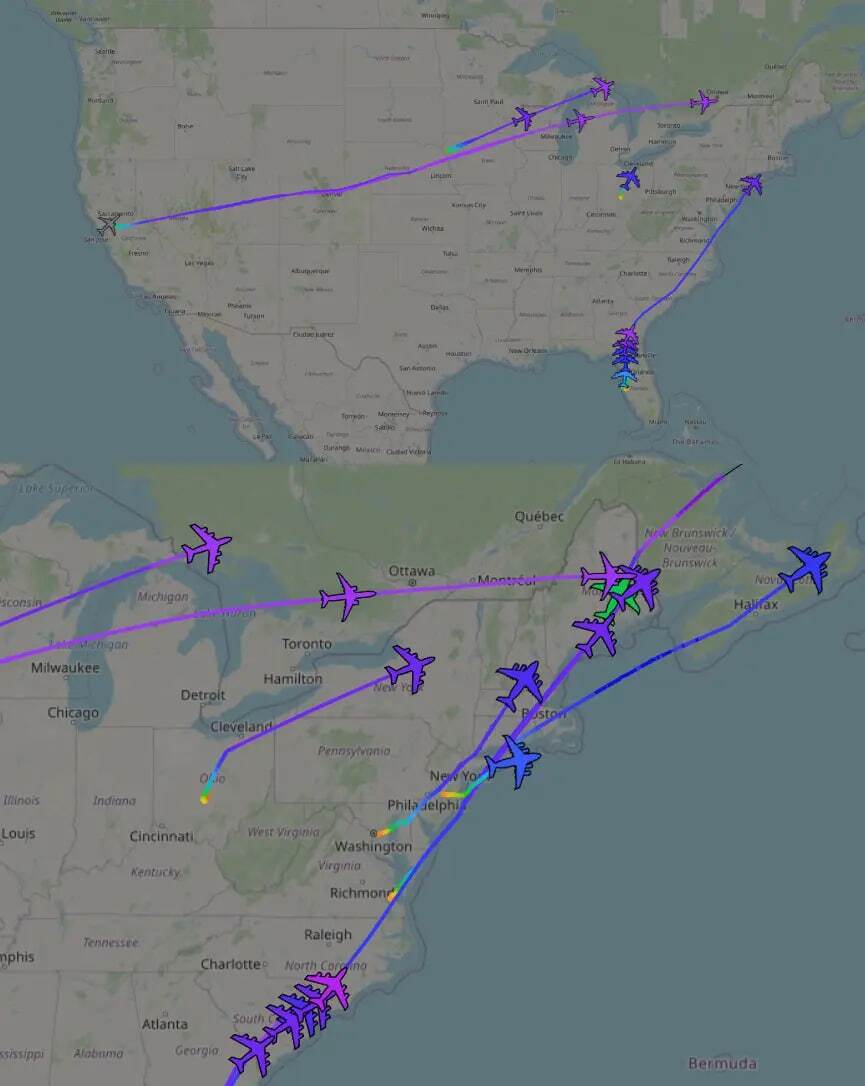 تحرکات مشکوک آمریکا در خاورمیانه/ انتقال بی‌سابقه هواپیماهای نظامی به منطقه خبرساز شد