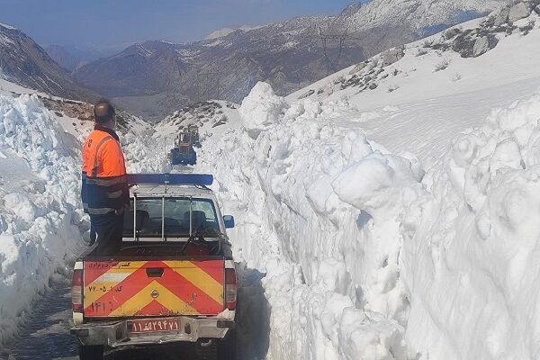 بارش برف و باران در محورهای مواصلاتی چهارمحال و بختیاری