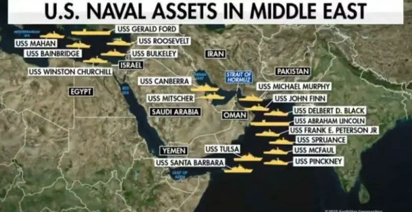 چینش جدید نیروهای دریایی آمریکا در خلیج فارس / تصاویر جدید منتشر شد