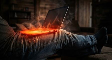 گذاشتن لپ تاپ روی پا،اخبار پزشکی،خبرهای پزشکی