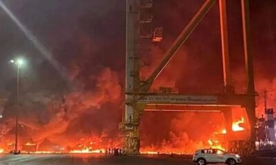 آتش‌سوزی در تأسیسات گازی حبشان امارات