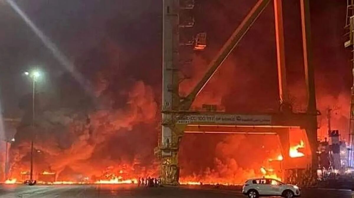 آتش‌سوزی در تأسیسات گازی حبشان امارات