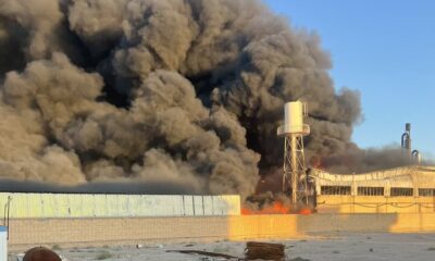 آتش‌سوزی واحد تولید روغن شهرضا اطفا شد؛ مصدومیت ۲ نفر