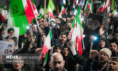 آخرین شب فروردین؛ گیلانغرب صحنه اجتماع پرشور مردمی شد