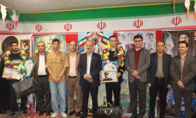 آیین تجلیل از ۲ خدمه ناو دنا در اراک برگزار شد