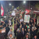 اجتماع شبانه مردم خوی در موج پنجاه و سوم مقاومت ملی