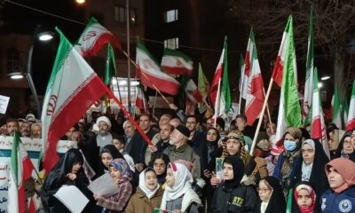 تجمع باشکوه مردم دیار گروس در حمایت از وطن