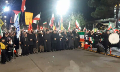 تداوم قیام شبانه مردم سلماس در حمایت از وطن