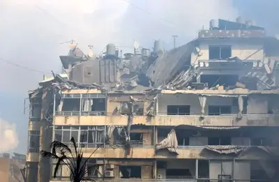 تصاویر آخرالزمانی از حمله امروز اسرائیل به بیروت+ عکس