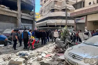 تصاویر آخرالزمانی از حمله امروز اسرائیل به بیروت+ عکس