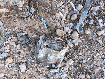 تصاویری از F35 منهدم شده آمریکایی در آسمان مرکزی ایران