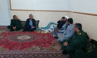 دیدار مسئولان با رزمنده جنگ تحمیلی سوم در کنگان