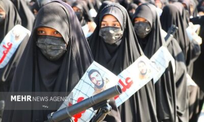 رژه حماسی دختران جان فدای ایران در شوش
