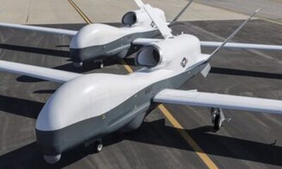 سقوط پهپاد فوق‌ گران‌قیمت آمریکا در خلیج فارس / MQ-۴C تریتون نابود شد! + عکس