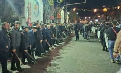 هیئت‌های حسینی تبریز همچنان پای کار انقلاب