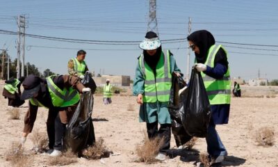 ورودی روستای زمان‌آباد اصفهان از زباله پاکسازی شد