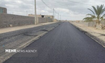 آسفالت ۱۳۰ هزار مترمربع از معابر روستایی در ایرانشهر