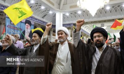 اجتماع بزرگ حوزویان و امت حزب الله‌ در حمایت از شیعیان منطقه
