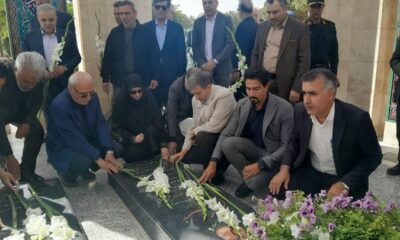 ادای احترام رئیس سازمان محیط‌زیست به مقام والای شهدای شاهین‌شهر