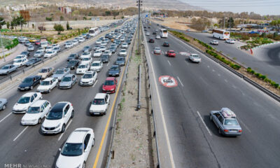 ترافیک سنگین در محورهای ورودی تهران
