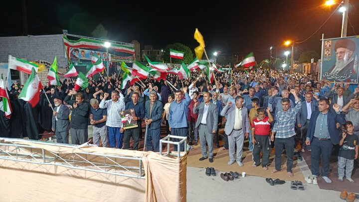 رجز خوانی مداح چرامی در هشتاد و سومین شب تجمع