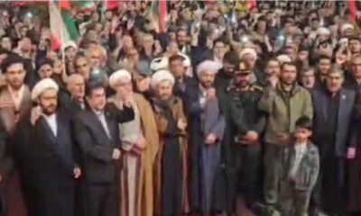 طنین فریاد «حیدرحیدر» مردم خوی در تجمع شبانه