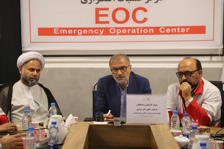 مرادی: هلال‌احمر نخستین صدای امید در حوادث است