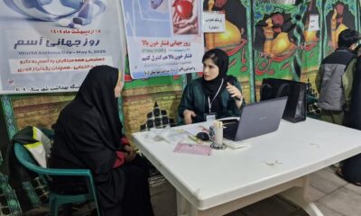 ویزیت رایگان با حضور پزشکان متخصص در حاشیه تجمع شبانه مردم ازنا