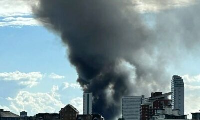 آتش‌سوزی گسترده در جنوب لندن/ ۱۰۰ آتش‌نشان به محل حادثه اعزام شدند