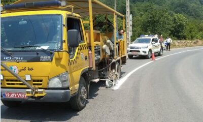 اجرای ۲۳۰ کیلومتر خط‌کشی راه‌های مواصلاتی مازندران
