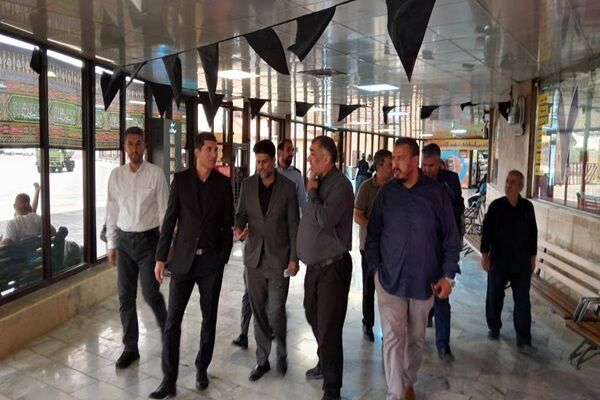 ببینید|بازدید معاون حمل‌ونقل اداره کل راهداری البرز از پایانه شهید کلانتری و ارزیابی شرایط برای مراسم شییع رهبر شهید