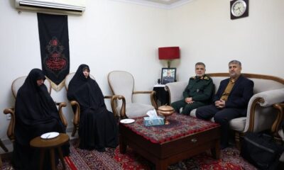 دیدار معاون هماهنگ‌کننده نیروی زمینی سپاه باخانواده شهید ابراهیم‌زاده