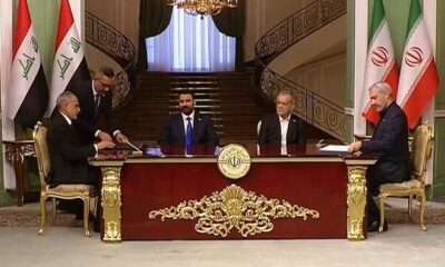 امضای تفاهم‌نامه مشترک بین رئیس‌جمهور ایران و نخست وزیر عراق