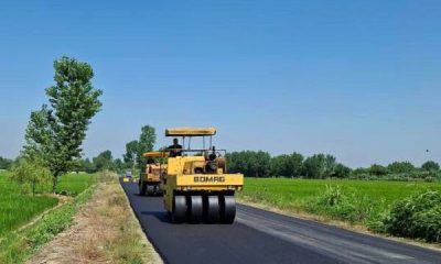 آغاز روکش آسفالت 12 کیلومتر از محور روستایی لله‌بند -دراسله سوادکوه