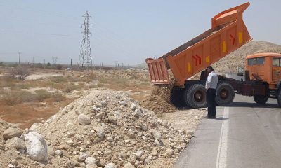 انجام ایمن سازی در محور های مواصلاتی بندرخمیر