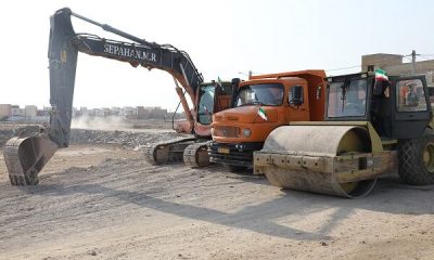 ببینید| آغاز عملیات اجرایی پروژه های آماده سازی مسکن مهر، نهضت ملی مسکن و جوانی جمعیت در آبادان
