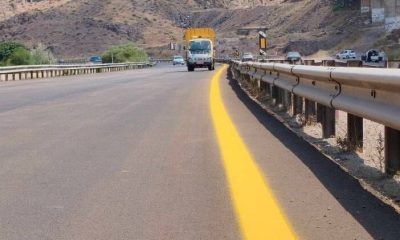 ببینید/ اجرای عملیات خط‌کشی در آزادراه قزوین–رشت توسط اداره‌کل راهداری و حمل‌ونقل جاده‌ای استان قزوین