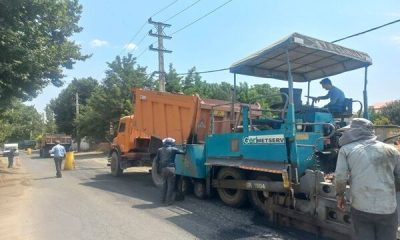 ببینید | ادامه عملیات روکش آسفالت محور روستایی لشگر آباد به عباس آباد در شهرستان چهارباغ البرز