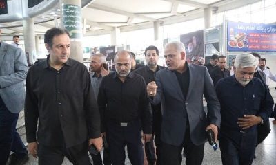 ببینید| بازدید رئیس پلیس راه راهور فراجا و معاون برنامه ریزی و توسعه منابع سازمان راهداری و حمل و نقل جاده ای از مرکز پایش راهداری و حمل‌ونقل جاده‌ای و پایانه مسافری امام رضا (ع) مشهد