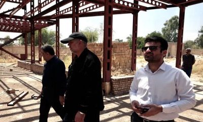 ببینید| بازدید سید محسن موسوی زاده نماینده اهواز و روح اله عمادی مدیر کل راه و شهرسازی به همره اسماعیلی زاده فرماندار از پروژه ساختمان فرمانداری باوی