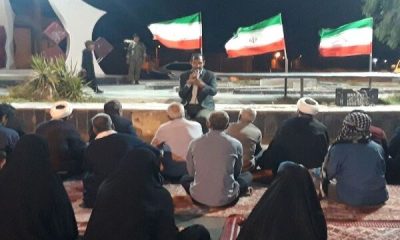 ببینید| برپایی میز خدمت و جهاد تبیین راه و شهرسازی هامون در جمع مردم شهر علی‌اکبر همزمان با هفته دولت