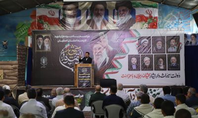ببینید | حضور مدیرکل و معاونان اداره‌کل راهداری و حمل‌ونقل جاده‌ای در آیین نکوداشت هفته دولت استان اصفهان