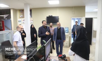 حضور «احمد نادری» در خبرگزاری مهر به مناسبت روز خبرنگار