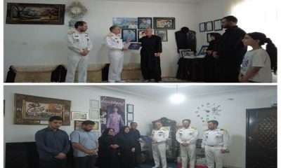 دیدار جانشین نیروی دریایی ارتش با خانواده شهدای ناوشکن دنا