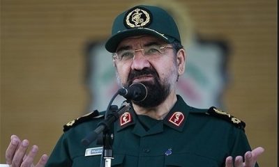 دیدار سرلشکر محسن رضایی با خانواده شهید لاریجانی